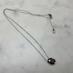 Ana Luisa Mini Pebble Pendant Silver Necklace